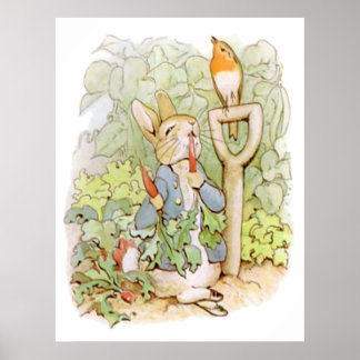 Poster PETER RABBIT Caractères de pépinière Peter Rabbit 