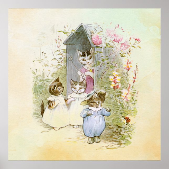 Poster Peter Rabbit (chats) (Devant)