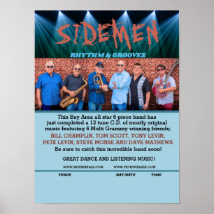 Poster Peter Welker "Sidemen Band"