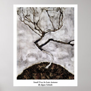 Poster Petit Arbre À La Fin De L'Automne Par Egon Schiele