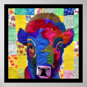 Poster Petit Bison Bison Quilt Comme Design