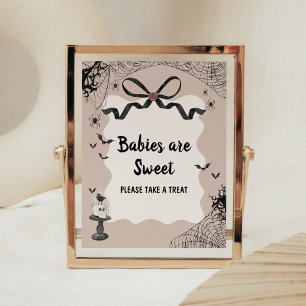 Poster Petit Boo gothique bébéDouche bébé sont doux signe