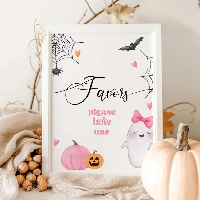 Poster Petit Boo halloween Faveurs s'il vous plaît prendr (Créateur téléchargé)