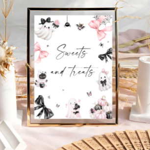 Poster Petit Boo Halloween sucreries et friandises