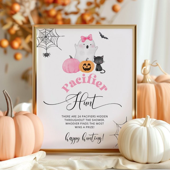 Poster Petit boo Pacifique chasse jeu de baby shower (Créateur téléchargé)