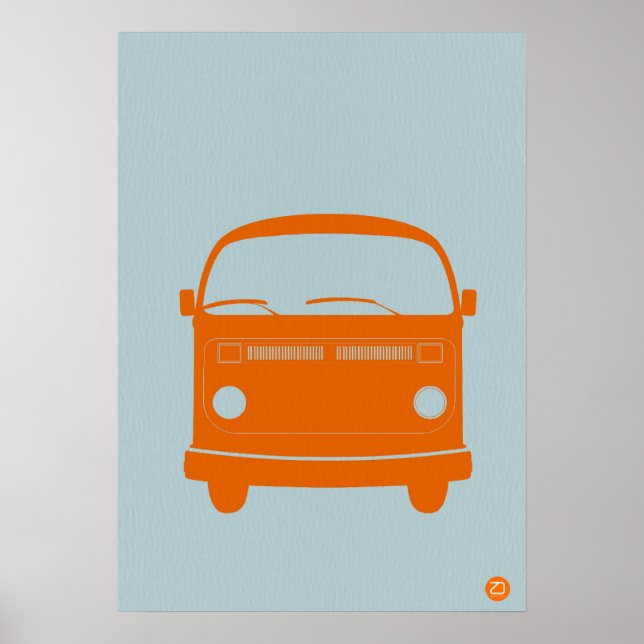 Poster Petit bus heureux (Devant)