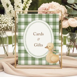 Poster Petit Caneton Baby Shower Classique Neutre