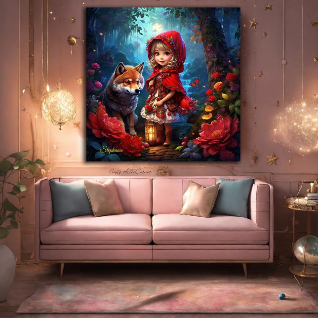 Poster Petit Chaperon Rouge et Loup (Créateur téléchargé)