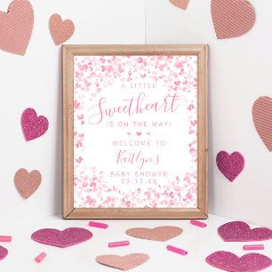 Poster Petit Chéri Fête des Amoureux Baby Shower