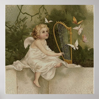 Poster Petit Cherub souriant