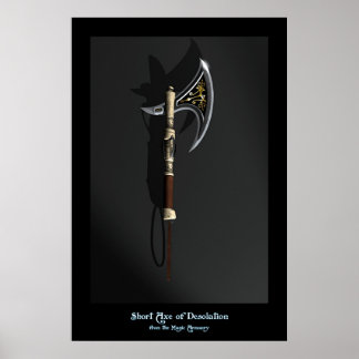 Poster Petit cheval de désolation de l'Armurerie magique