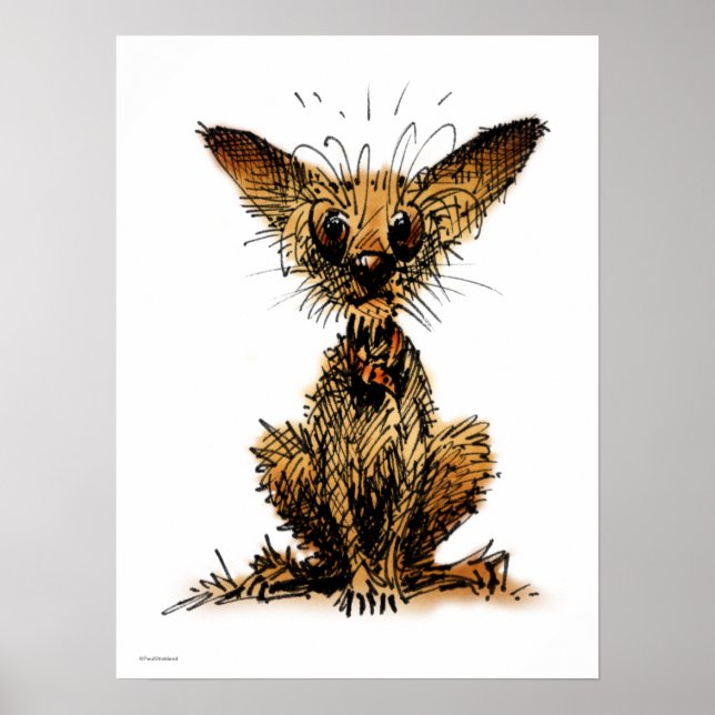 Poster Petit chien mignon (Devant)