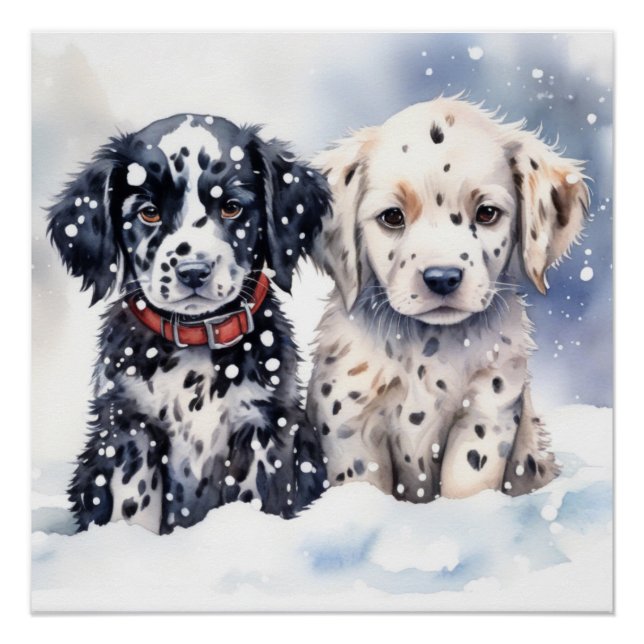 Poster Petit chiot (Devant)