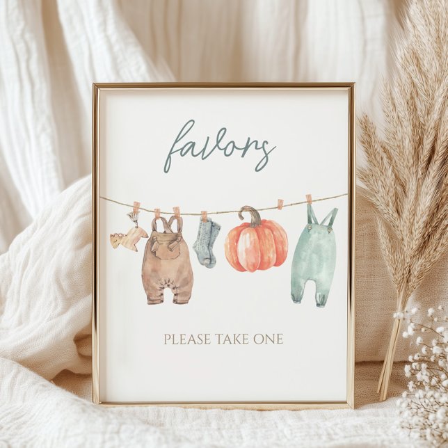 Poster Petit Citrouille Automne Vêtements de garçon Baby  (Créateur téléchargé)