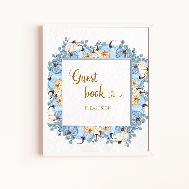 Poster Petit citrouille s'il vous plaît signer le livre d (Créateur téléchargé)