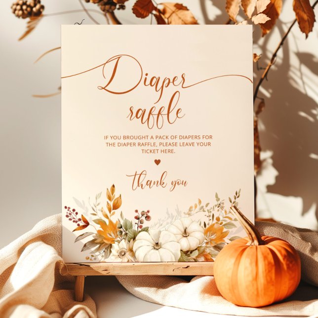 Poster Petit citrouille tombera de la tombola de couche (Créateur téléchargé)