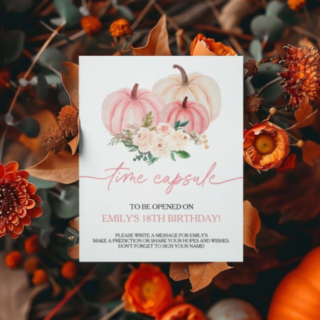 Poster Petit Citrouille Tourne un seul signe de la capsul (Créateur téléchargé)