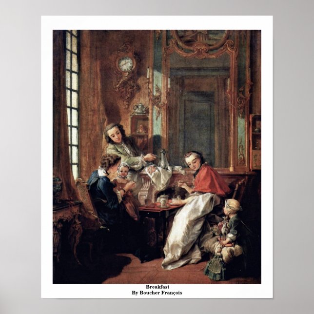 Poster Petit Déjeuner De Boucher François (Devant)