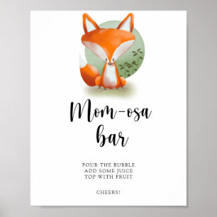 Poster Petit-déjeuner Fox \ Maman-osa bar