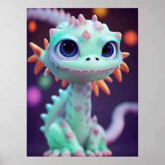 Poster Petit Dragon Bébé