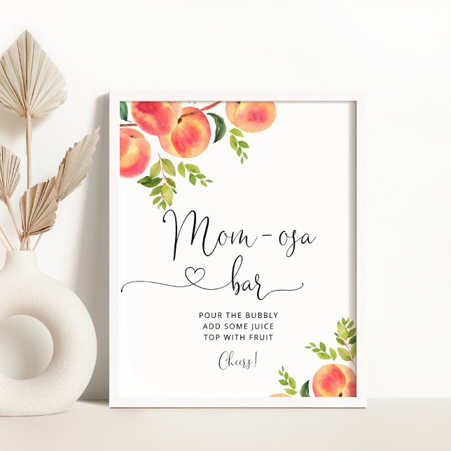 Poster Petit écriteau maman-osa de pêche (Créateur téléchargé)