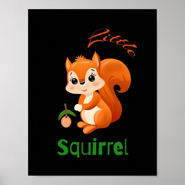 Poster Petit écureuil  (Devant)