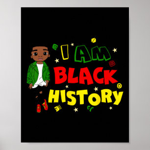 Poster Petit garçon je suis le Mois de l'histoire des Noi