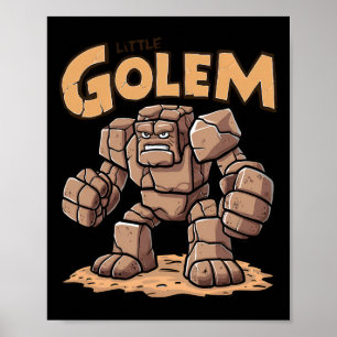 Poster Petit Golem Retour À L'école Enfant Golem