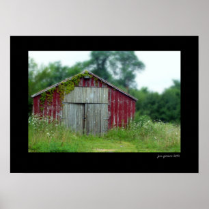 Poster petit hangar rouge