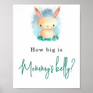 Poster Petit Lapin - Quelle est la taille du ventre de Ma