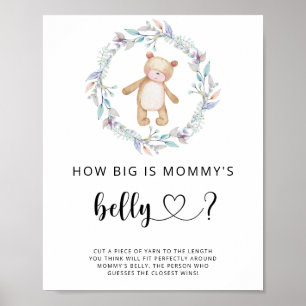 Poster petit ours quelle taille est le jeu du ventre de m