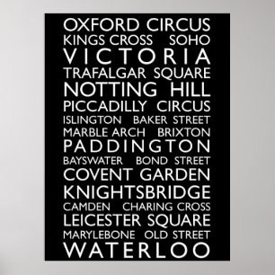 Poster Petit pain d'autobus de Londres (abat-jour