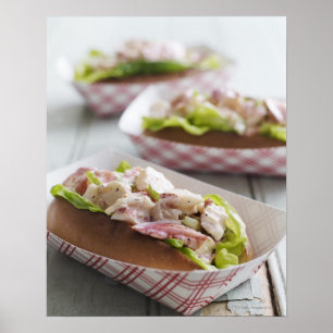 Poster Petit pain de homard du Maine