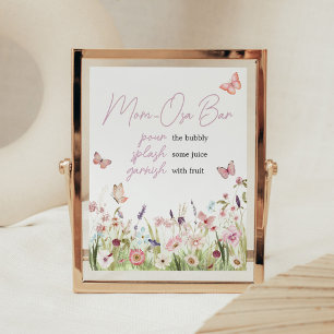 Poster Petit Papillon Fleur Sauvage Maman Osa Bar