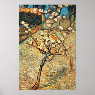 Poster Petit poirier en fleurs par Vincent van Gogh