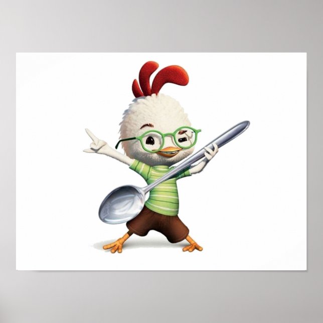 Poster Petit poulet dansant (Devant)