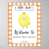 Petit poussin - baby shower d'accueil