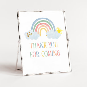 Poster Petit Rayon de Soleil Merci d'être venu Panneau