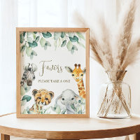 Petit Sauvageon Panneau de Faveurs de Baby Shower