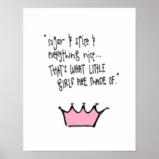 Poster petit sucre et épices