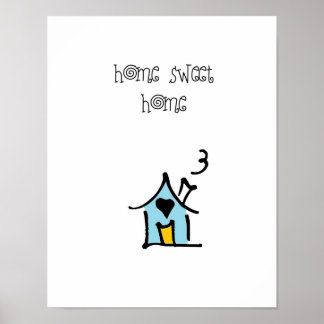 Poster petit wobblie maison douce