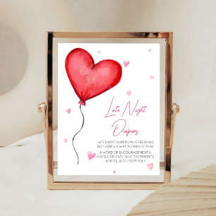 Poster Petite amoureuse Red Valentine Late Night Diapos