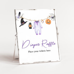 Poster Petite barrette violette Halloween Raffle de couch