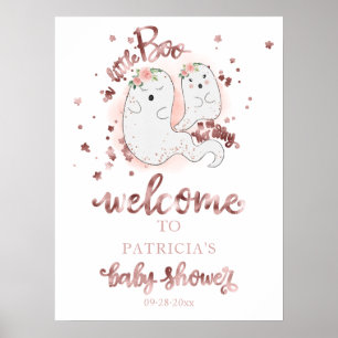 Poster Petite Boo Signe de Bienvenue à la Baby Shower d'H