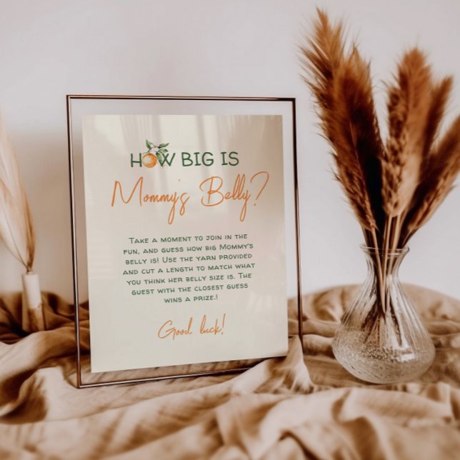 Poster Petite Cutie Citrus Quelle est la taille du ventre (Créateur téléchargé)