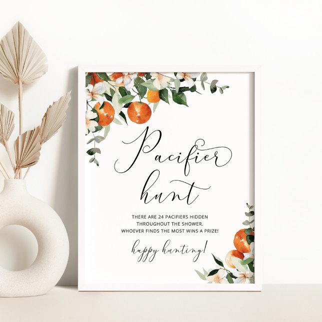 Poster Petite cutie Pacifique chasse baby shower jeu (Créateur téléchargé)