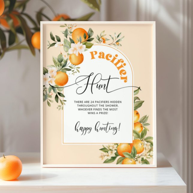 Poster Petite cutie Pacifique chasse baby shower jeu (Créateur téléchargé)