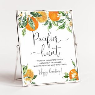 Poster Petite cutie Pacifique chasse baby shower jeu Post