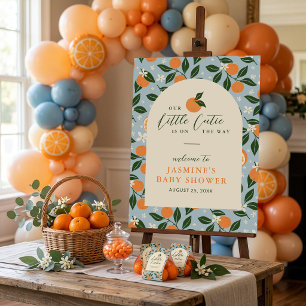 Poster Petite Douce Orange Citronnée Baby Shower de Bienv