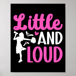 Poster Petite et forte pom-pom girl cheerleading cheer